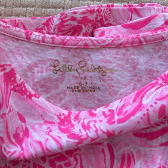 Lilly Pulitzer Pink Twirl Dress size Medium (6/7) - Picture 3 of 3